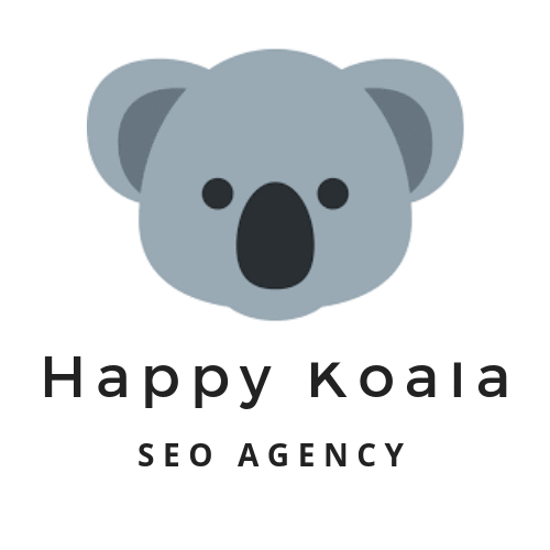 Happy Koala Logo Round